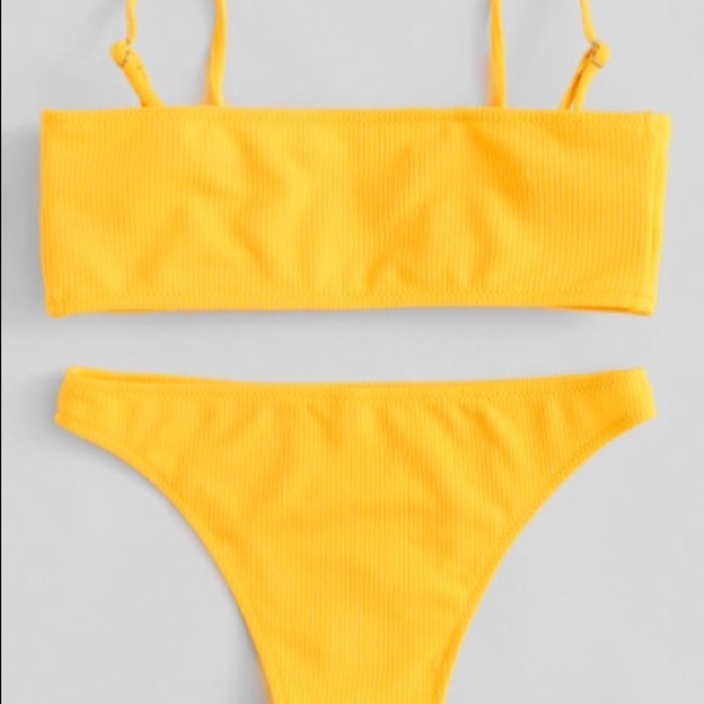 Vibrant yellow bikini